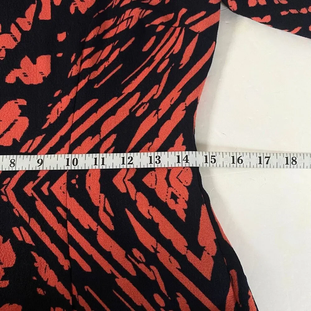 Maggy London Geometric Tailor Fit Dress Womens Size 6 Multicolor Lined NWOT